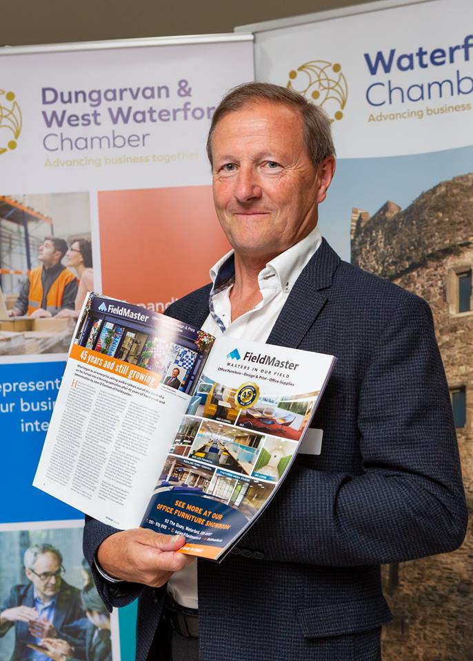 OfficeMasterIE's tweet photo. Our MD John O'Gorman speaks about 45 years of @FieldmasterWat in the latest issue of @waterfordcc #NetworkMagazine. Read it here: https://t.co/a1Ddz7zEuo #Fieldmaster #45YearsinBusiness #OfficeFurniture #Design #Print #OfficeSupplies 📸: @garfitzphoto https://t.co/19ctkeGjWE