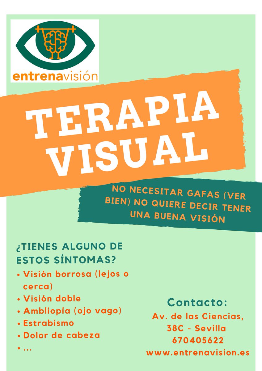 entrenavision's tweet photo. Si tienes alguno de estos signos o síntomas la #terapiavisual te puede ayudar.
No necesitar #gafas no quiere decir que tengas buena visión.
#terapiavisualsevilla #entrenavision #entrenatuvision #ambliopia #ojovago #estrabismo #dolordecabeza #vision #rendimientovisual https://t.co/8CZ6N21rYE