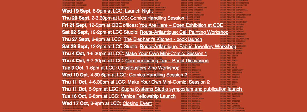 Don't miss out on our range of free events – from workshops and seminars to discussions, book launches and more – as part of Everything Happens So Much throughout September and October.

Limited places available, booking essential – find out more: arts.ac.uk/whats-on/every…
