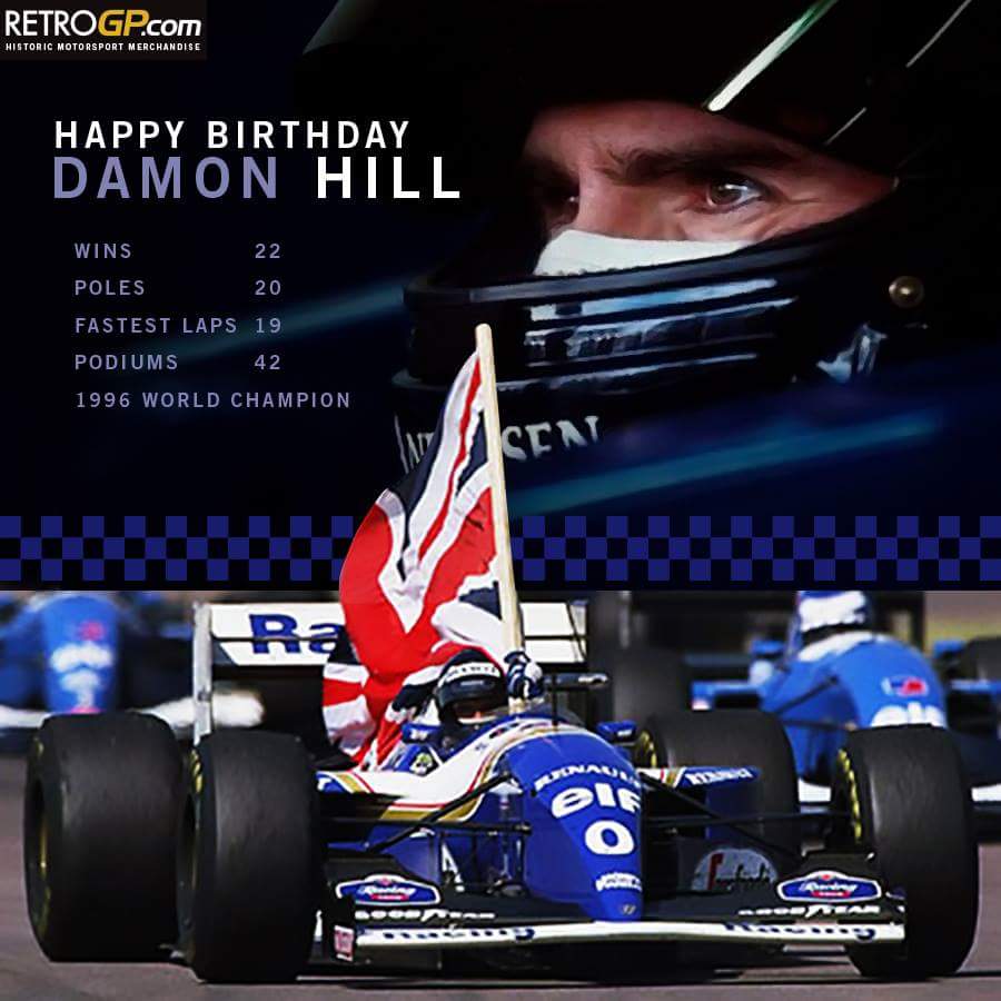 Happy Birthday, Damon Hill, F1 World Champion 1996 