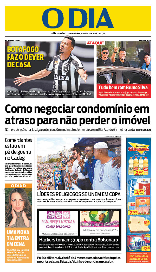 Jornal O Dia on Twitter: "Capa do seu jornal O DIA desta segunda-feira