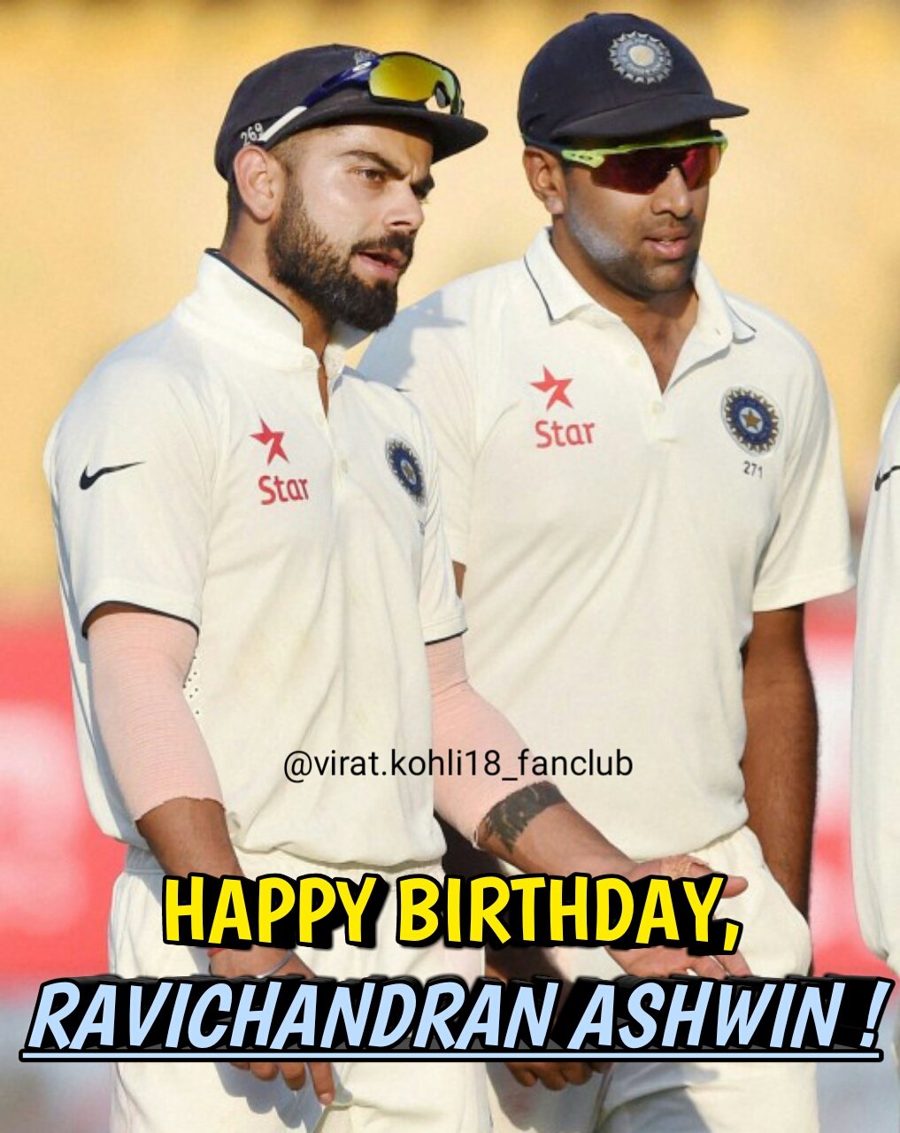 Happy Birthday, Ravichandran Ashwin  . 