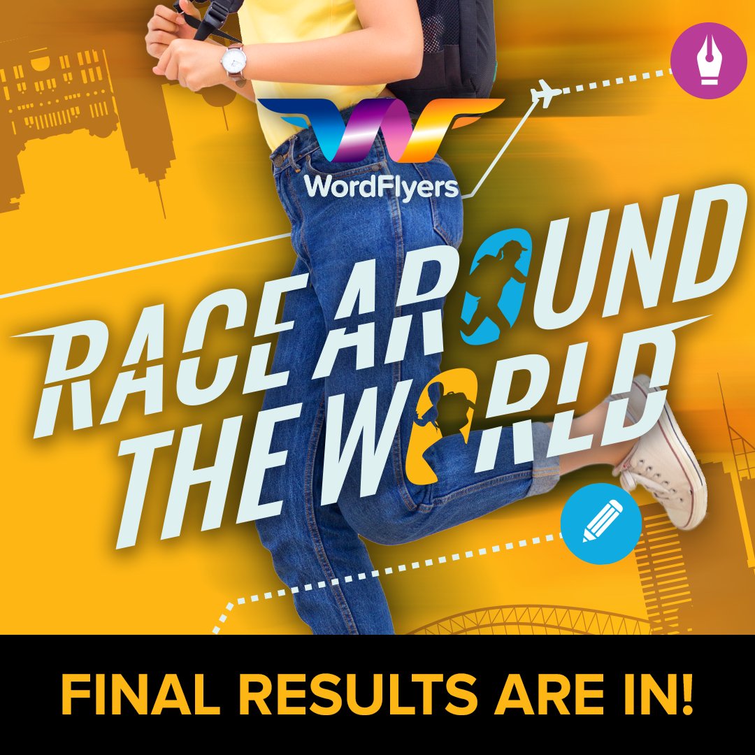 WordFlyers's tweet photo. We’re excited to announce that the final results for the #RaceAroundTheWorld Challenge are here! Find out who the winners are here: https://t.co/2amohKXGjq

We’d like to congratulate all our winners and thank everyone who participated and made it such a great event. Over and out. https://t.co/Syeuh7hJki