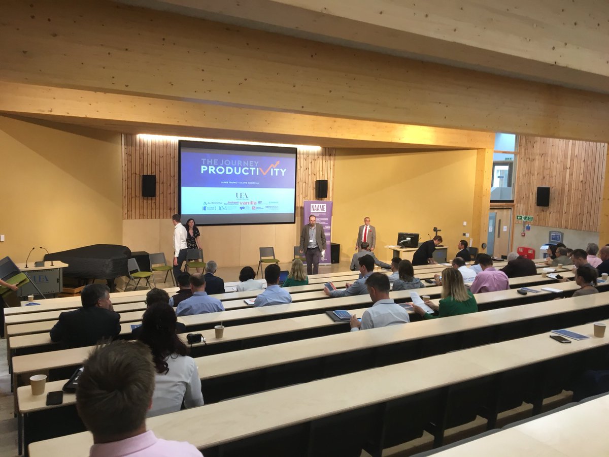 Great to see the lecture theatre filling up for the first set of talks! #TheProductivityJourney #EastofEngland #UK <a href="/Naame_net/">NAAME</a>