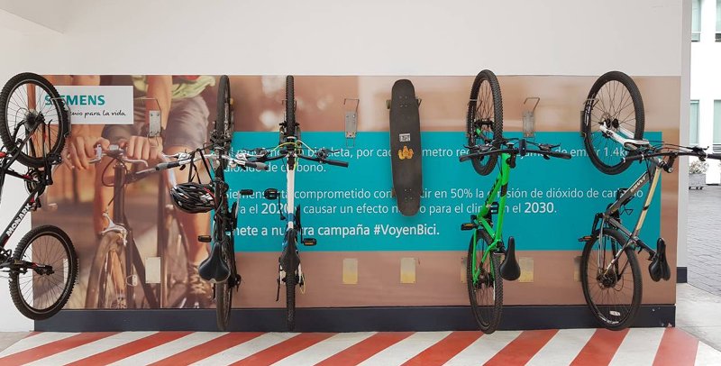 #Siemens Photo of the week: Siemens employee in Lima, Peru, uses bike rack for his skateboard