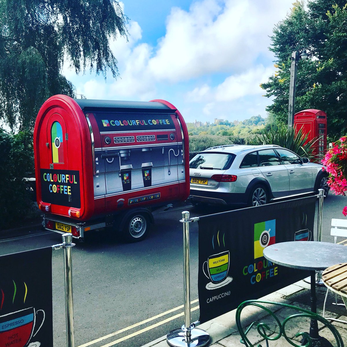 ColoursOfCoffee's tweet photo. #ColourfulCoffeePod has made it to the Black Rabbit ready to #makeyourdaybrighter in #Arundel #Colourful #Coffee #notjustblackorwhite #baristalife https://t.co/i0xPaiB2HL