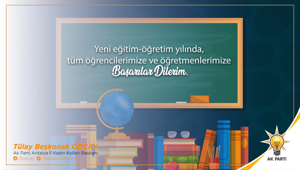 Yeni Eğitim-Öğretim Yılında, Tüm Öğrencilerimize ve Öğretmenlerimize Başarılar Dilerim...