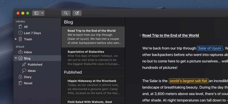 Ulysses App Gains New Mojave-Ready Dark Mode, Siri Shortcuts in iOS 12, and More macrumors.com/2018/09/17/uly… by <a href="/waxeditorial/">Tim Hardwick</a>