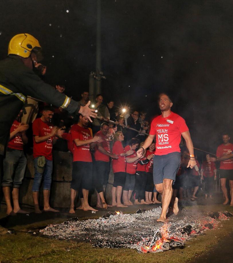 MSIRELAND's tweet photo. What a weekend! We took on the challenge of the Fire Walk & raised over €25,000 for our #KissGoodbyeToMS campaign. Huge thanks to everyone who took part & the amazing supporters who came to cheer us on! Watch this space for our next one, this time in Galway! 🔥 #MondayMotivation https://t.co/04NFxSpuXI