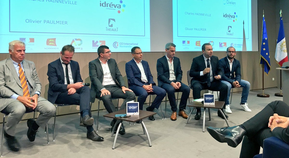 clecourtier's tweet photo. En @RegionNormandie, avec les #PME bénéficiaires de l’accélérateur #XPort, nous démontrons l’efficacité de la #TeamFranceExport. 

Grâce au guichet unique, la stratégie régionale s’inscrit dans une ambition nationale, au service des entreprises françaises 🇫🇷 https://t.co/fY1rUT1OHd