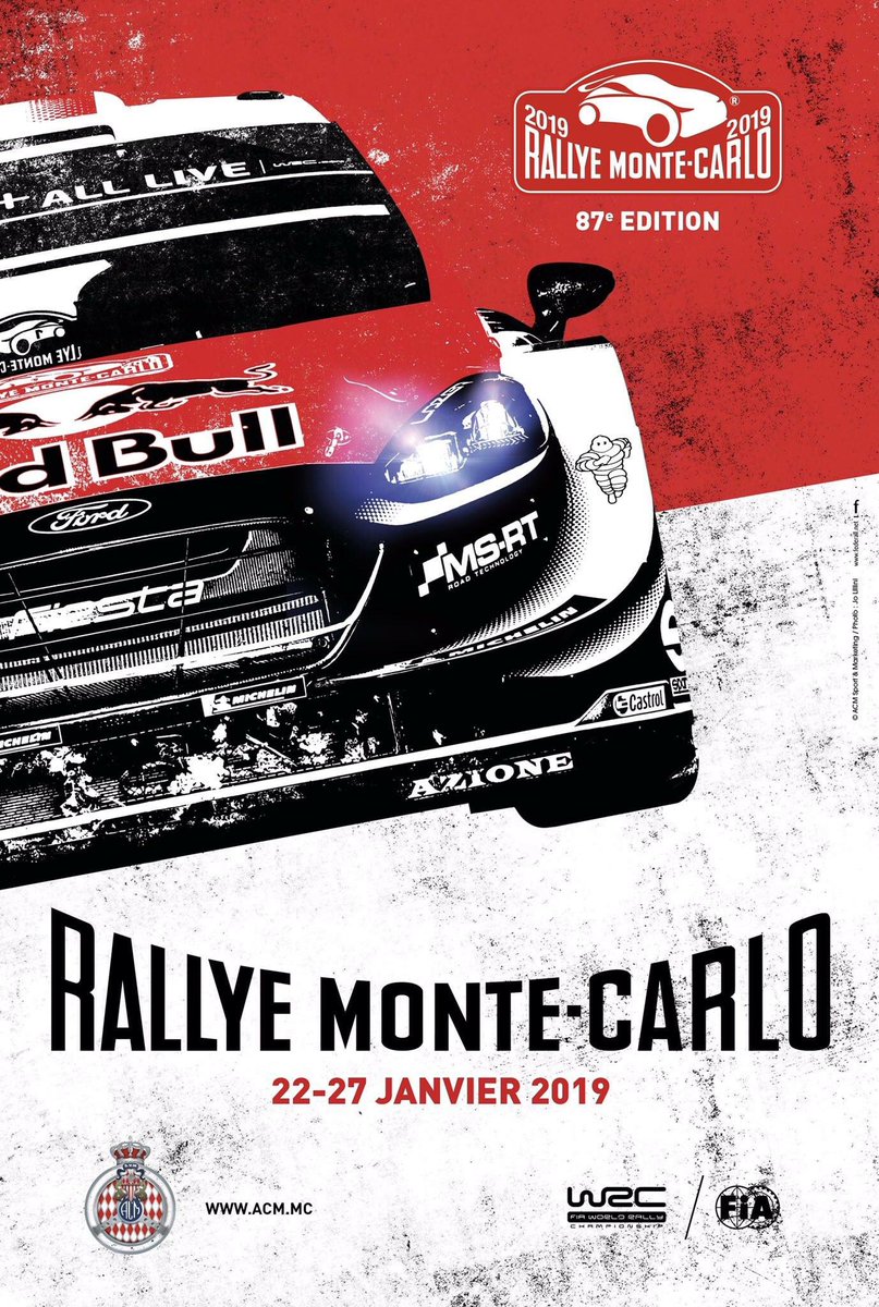 RipolletComp's tweet image. Gran trabajo han realizado el encargado de diseñar el último cartel del mítico @rallymontecarlo
