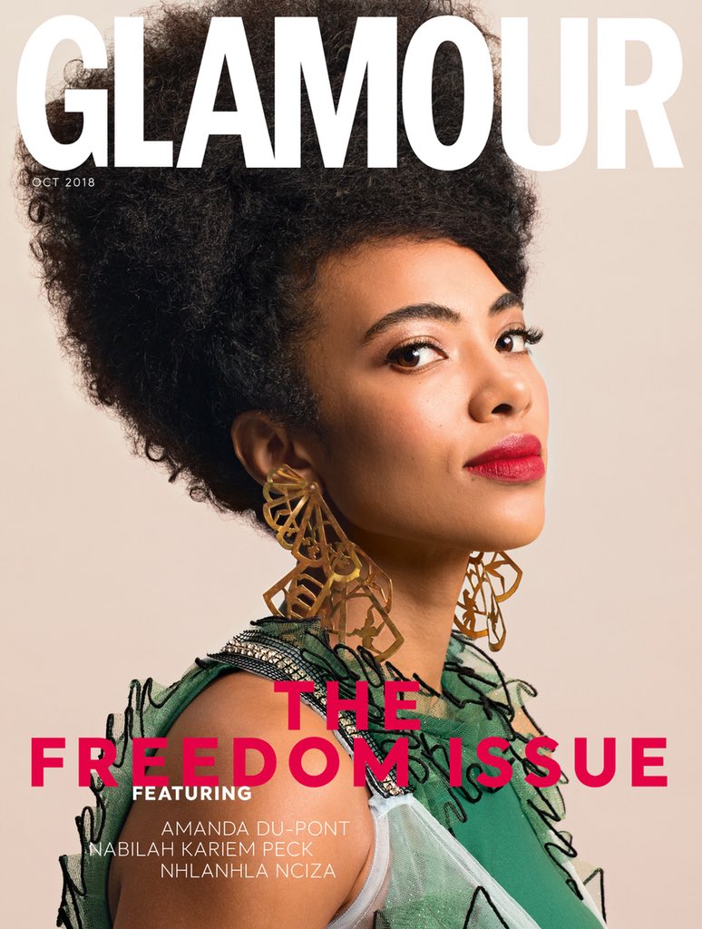 October 2018 Cover For Glamour Magazines Freedom Issue...On stands today🥀 @GLAMOUR_sa 
#GLAMOURxAmanda #jesuscan #GMG18