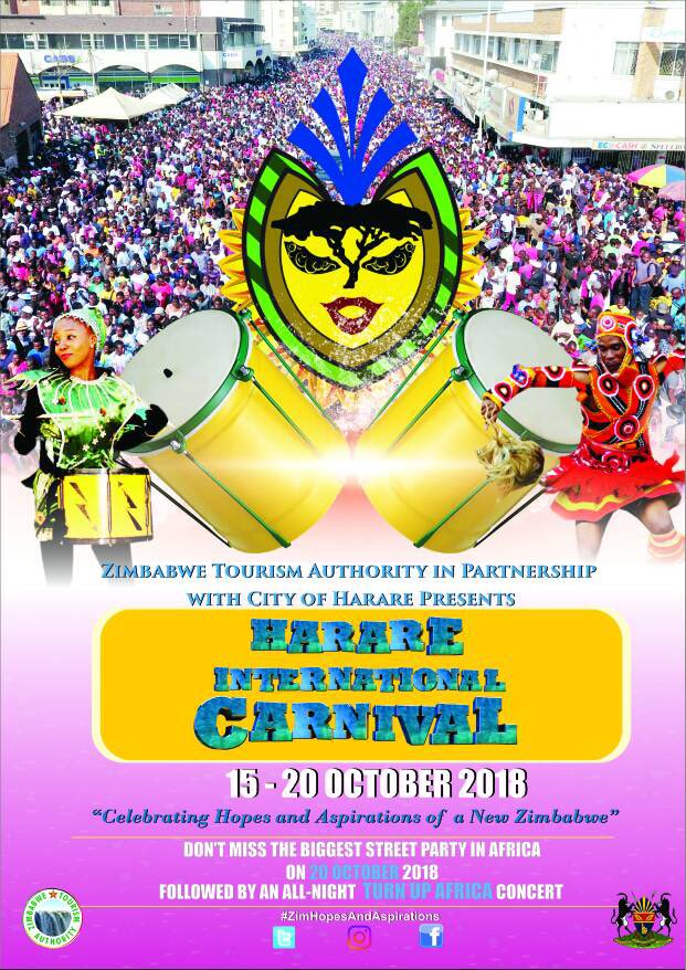 It’s just about that time of the year again! The 5th edition of the  Harare International #HIC2018 is is around the corner. Mark your calendar & make sure not to miss the best of  #Zimbabwe’s artistic showcases! 
#HIC2018 #Dance #Music #Culture #VisitZimbabwe #ZimTourismRecovery