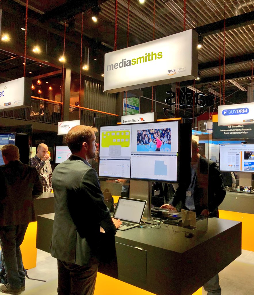 AWSforMedia's tweet photo. Visit @mediasmiths in Stand 5.C80 @IBCShow to learn how you can use machine learning tools from AWS to detect custom sports events in video. https://t.co/jrRnOs0ZhO