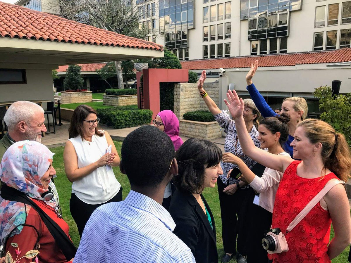 Sara_DeLaPena's tweet photo. What if we created spaces for women activists to experiment with new solutions to advance SDGs? @UN_Women #Fund4GE grantee innovators from 9 countries will spend the next 5 days challenging assumptions and exploring new perspectives for gender equality programming #SheInnovates https://t.co/7X9oRB4yTl