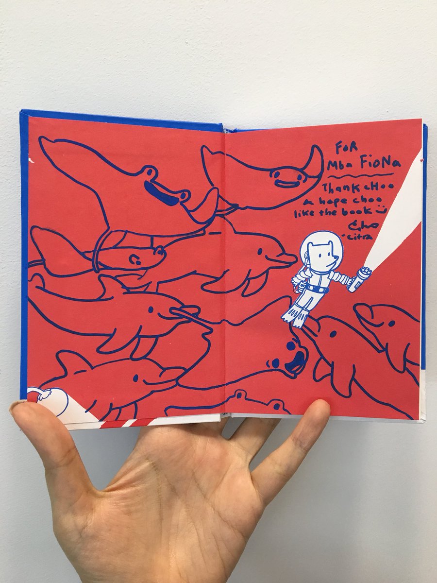 marinaesque's tweet photo. the perks of being my co-workers 😆😆😝😝: get a super-extra hand drawn doodle on your Choo Choo book 💙💙 https://t.co/fBwvl3MM8Z
