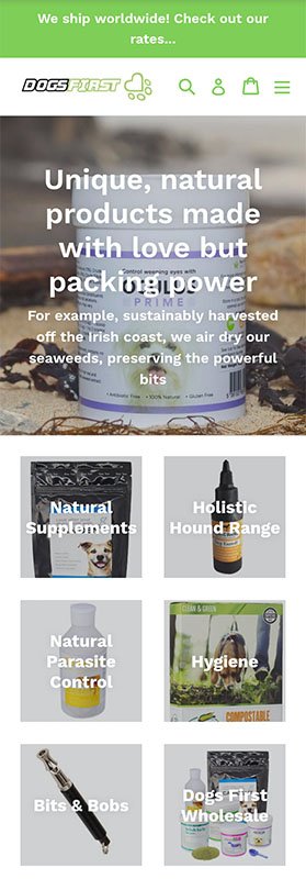 Unique, natural canine health products. Browse our online store. 
dogsfirstshop.ie

#DogsFirstShop #DogHealth #CanineHealthProducts