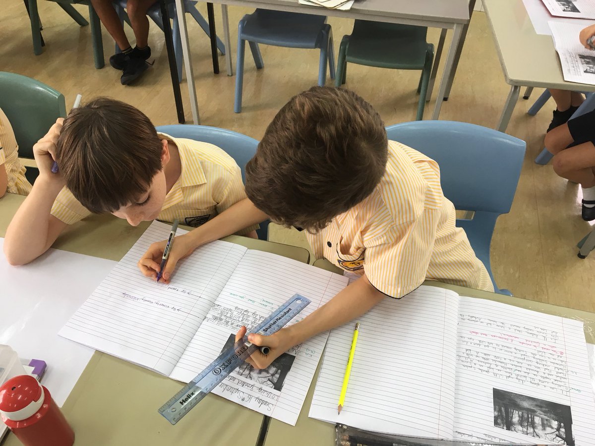 Horizon_Year5's tweet photo. Year 5 working collaboratively this afternoon to up-level their setting descriptions. Constantly improving and developing as #PowerfulLearners #HorizonAchieve https://t.co/3q073E9RRI