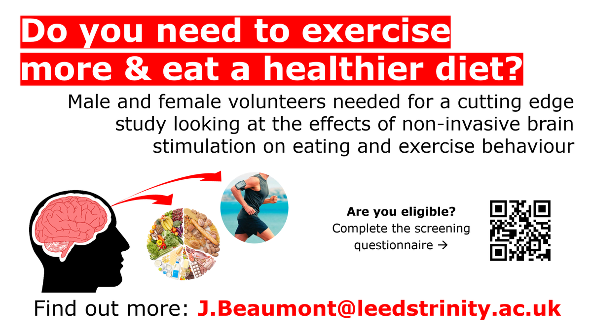 JordanDBeaumont's tweet photo. Need to #exercise more &amp; eat a healthier #diet? 18-40, non-smoker, and free of disease and medication? Take part in our cutting edge #research at @LeedsTrinity! Want to find out more? Email me (see image) or complete the screening questionnaire: https://t.co/0y8uzoQyUW https://t.co/VlL1a3NLEo