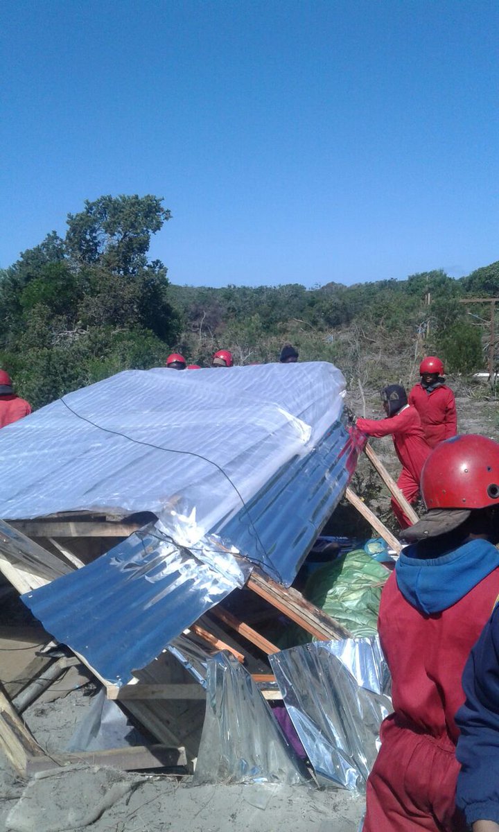 REDANTS_CT's tweet photo. In a joint operation, as instructed, members of The Red Ants demolish illegal structures in Zwelihle #Hermanus
#Peacefull
#Red_Ants_Tactical https://t.co/sBJZKJzCxx