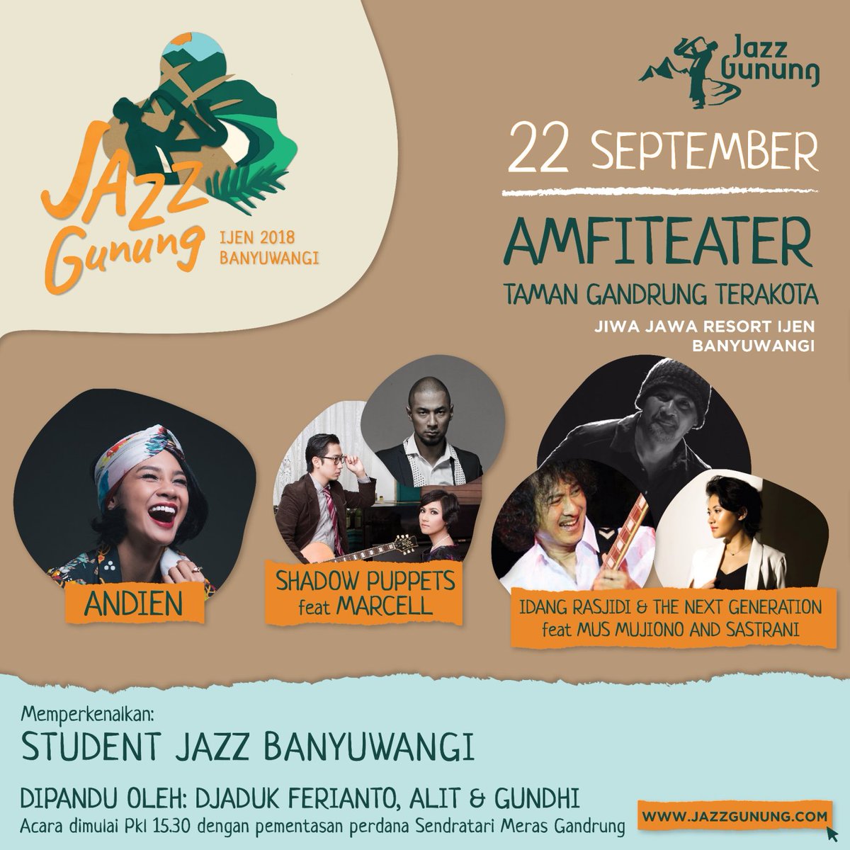 gentlemancodeid's tweet photo. Pergelaran Ijen Summer Jazz menawarkan Anda pengalaman keintiman baru dalam menonton pergelaran musik Jazz. Untuk anda yang ingin menyaksikan, tiket dapat dibeli di https://t.co/1gEacnJEB3 https://t.co/cM8KjdwF04