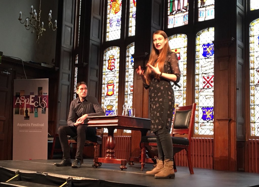 aspectsfestival's tweet photo. Some pics from Philip Orr's 'In Search Of Hope' which took place in Bangor Castle on Saturday. Full house in The Chamber for this moving performance. #Aspects2018 https://t.co/a4PP2GVRkA
