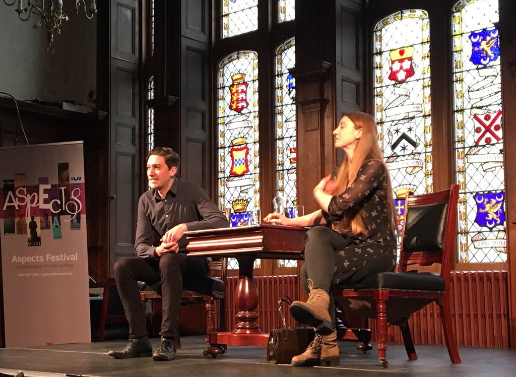 aspectsfestival's tweet photo. Some pics from Philip Orr's 'In Search Of Hope' which took place in Bangor Castle on Saturday. Full house in The Chamber for this moving performance. #Aspects2018 https://t.co/a4PP2GVRkA