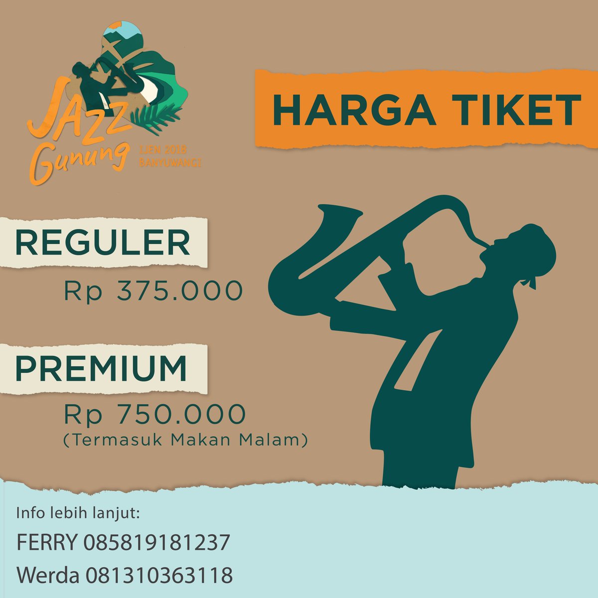 gentlemancodeid's tweet photo. Pergelaran Ijen Summer Jazz menawarkan Anda pengalaman keintiman baru dalam menonton pergelaran musik Jazz. Untuk anda yang ingin menyaksikan, tiket dapat dibeli di https://t.co/1gEacnJEB3 https://t.co/1TH9e6jBg2