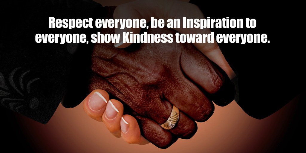 joshuadowidat's tweet photo. Respect everyone, be an Inspiration to everyone, show Kindness toward everyone. #AxelKoster #quote #AxelHappy https://t.co/fqg63dJixK