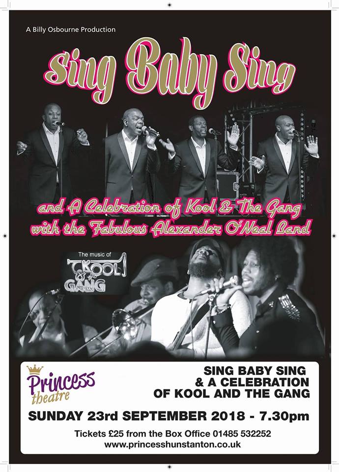 ThePrincessThea's tweet photo. This weekend #singbabysing and #Celebrate the music of #koolandthegang a show not to be missed #Soul #motown @TheLynnNews @HunstantonOL @hunny_bird https://t.co/qtbT8tbCZx