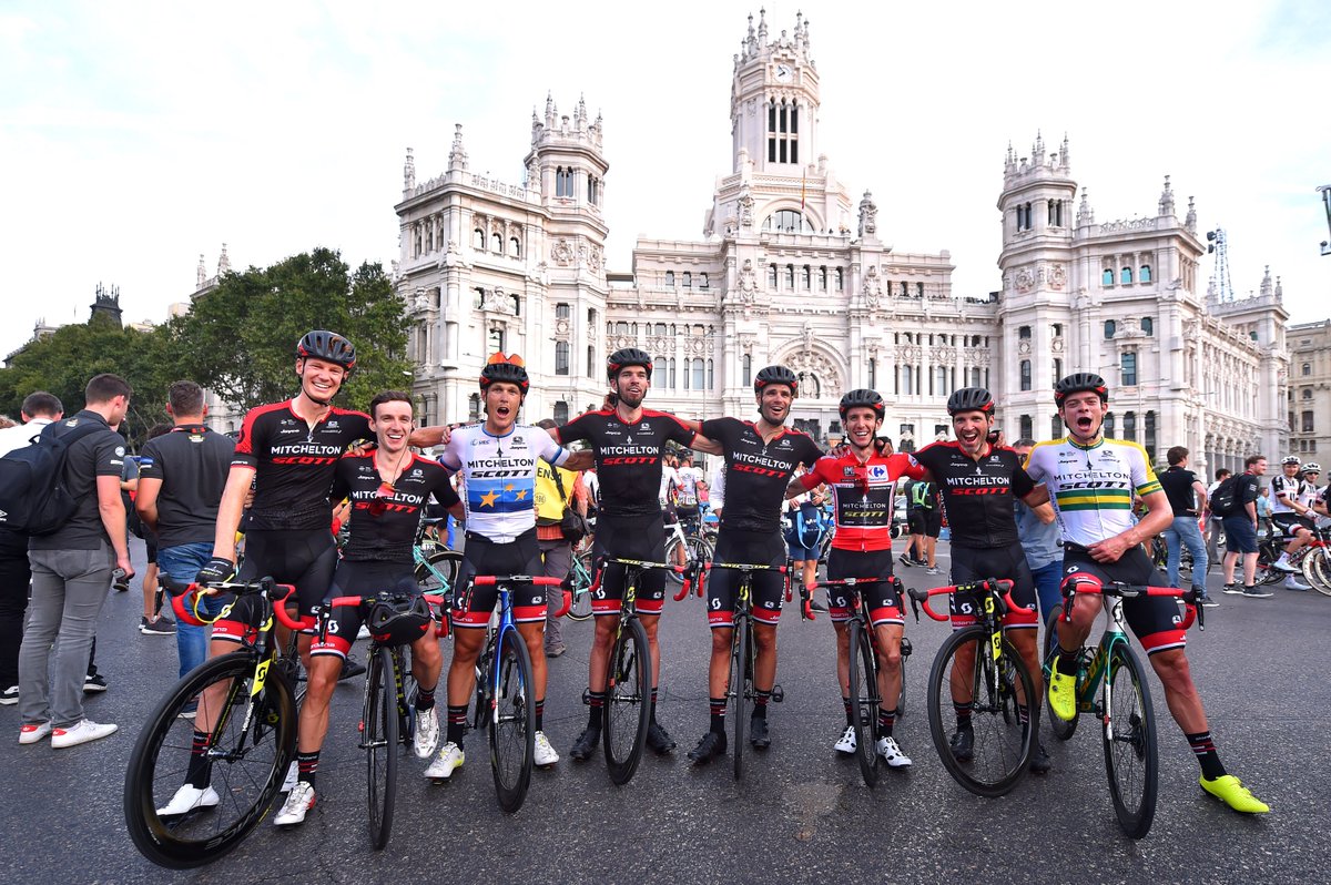 GreenEDGEteam's tweet photo. PHOTOS: This happened yesterday...

“To be here in 2018, winning our first Grand Tour is unbelievable... but also believable because we just did it!" - Gerry Ryan #LaVuelta18 

More: https://t.co/37fUMwiCCP https://t.co/5U97lqQUoN