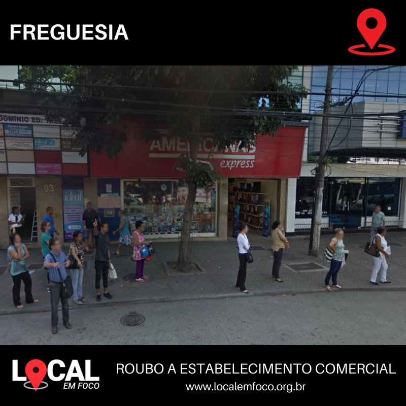 Local_EmFoco's tweet image. * Não é notícia repetida. Mais uma vez, a Loja Americana da Estrada dos Três Rios foi assaltada.

LOCAL Em FOCO Informa: 
ROUBO A ESTABELECIMENTO COMERCIAL 🚨
Estrada dos Três Rios - Freguesia (Jacarepaguá)
15/09 - 09h30

#LocalEmFoco #Freguesia