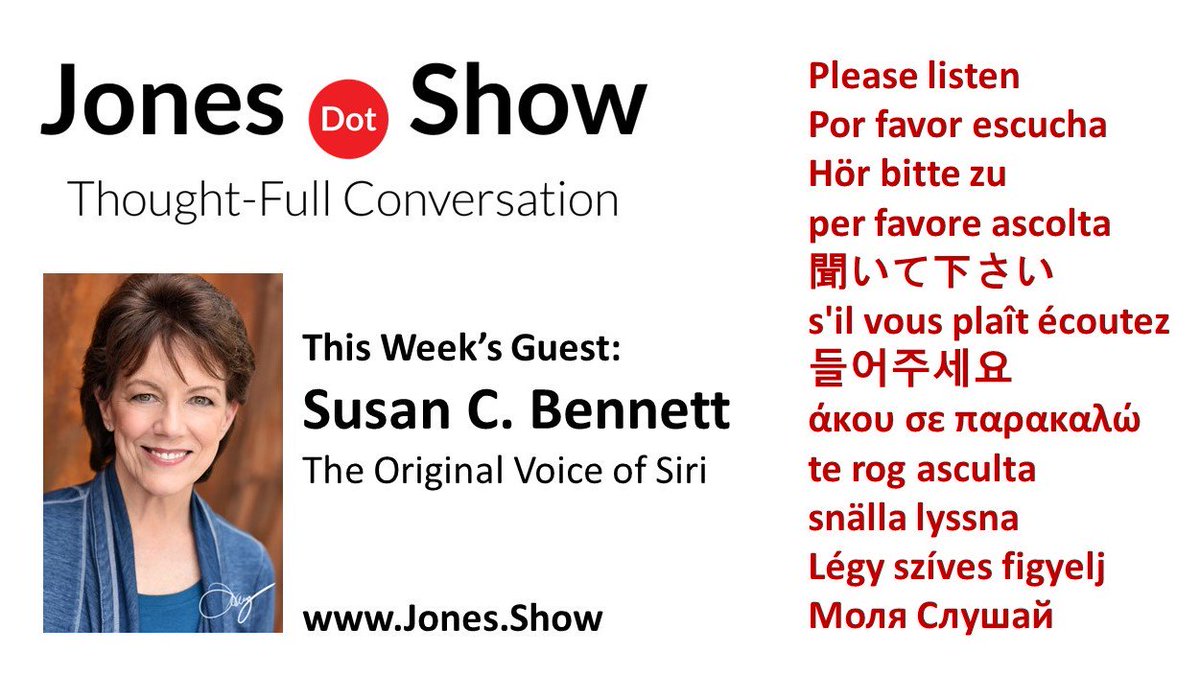 SiriouslySusan's tweet image. I'm so fortunate to have so many #international followers that @randallkjones created this special #pleaselisten message in different #languages. Our #podcast is here for everyone! Jones.Show