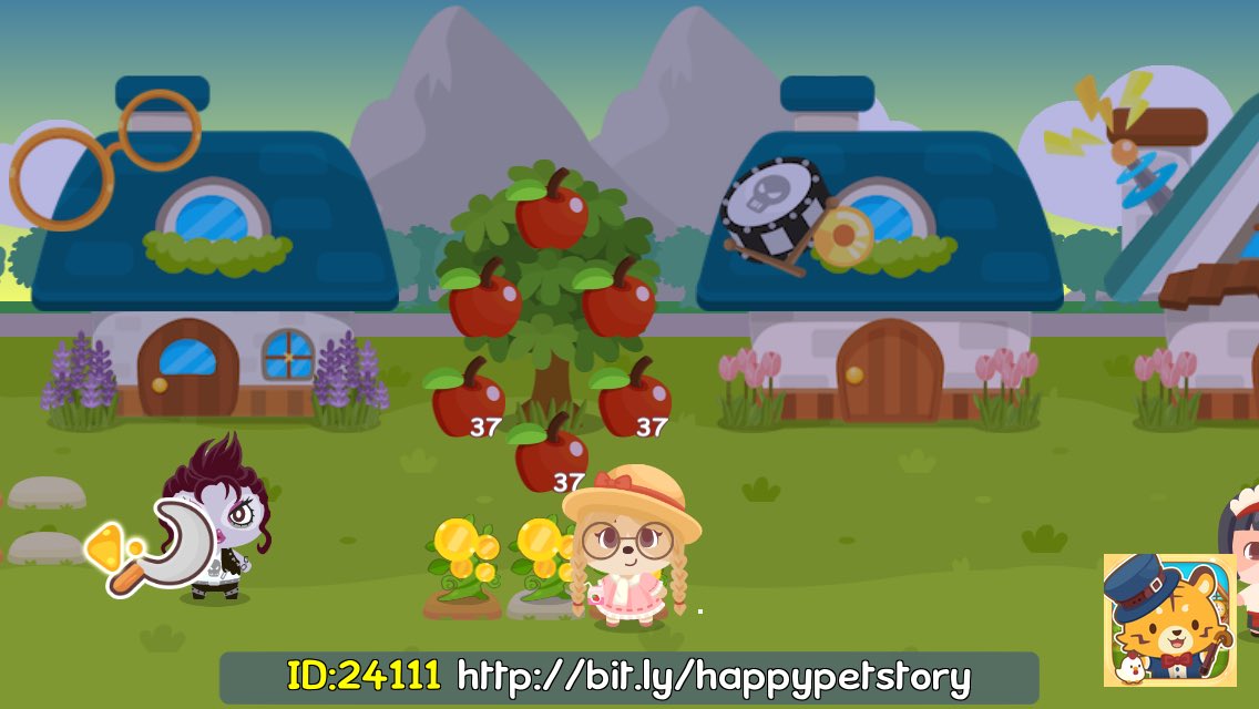 DMirend's tweet image. All my #HappyPetStory decos are special-themed! FREE room with Invite Code: 24111. Add ur special touch! bit.ly/happypetstory