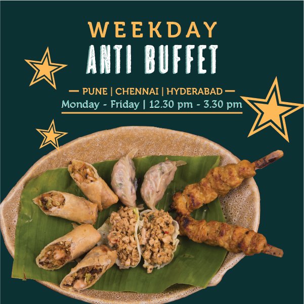 MamagotoFun's tweet photo. Oye #Pune peeps! "Taste the wok” is what they say in Bangkok. This anti buffet gives you that and more! Thats how we roll on a weekday! Drop in at Mama! Log onto https://t.co/T4qOD5BNWc… to make a booking at @pavillionpune today #FreshOutTheKitchen #MamagotoFunAsian https://t.co/Z3ePXU80Nx