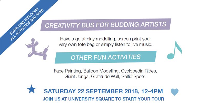 covcampus's tweet photo. There's only FOUR DAYS until our Community Open Day as part of the Festival of Imagineers. Come get creative in our very own double decker bus and take part in some clay modelling workshops! click here to find out more #FestivalOfImagineers #175Coventry https://t.co/vwISCCB0xk