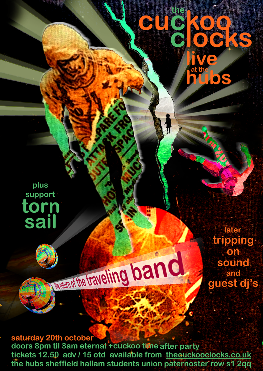 On 20 October, <a href="/TheCuckooClocks/">The Cuckoo Clocks</a> are playing at Hallam Union (HUBS) with support from @tornsail. Tickets £12.50 Adv / £15 OTD: buff.ly/2MB4rh6. Get 'em while they're hot. #music