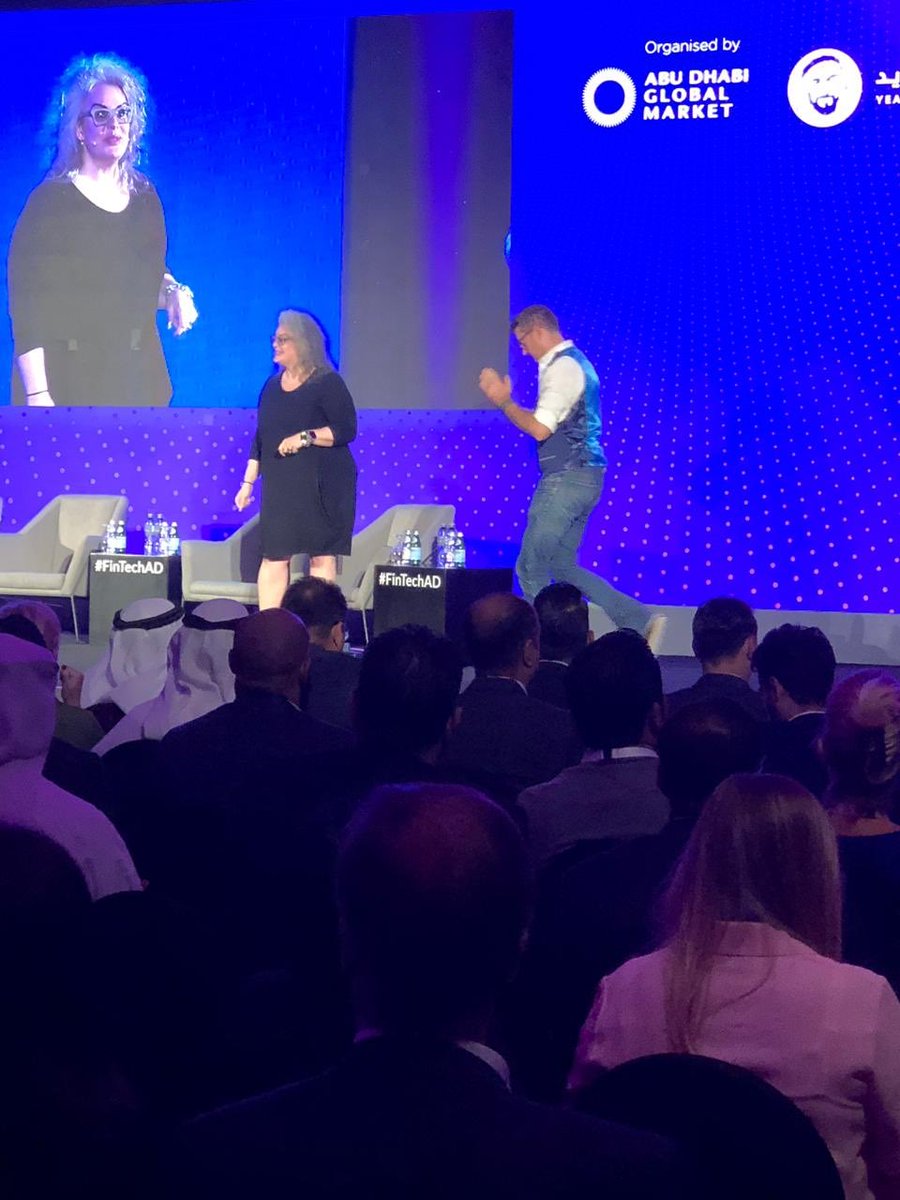 petetrainor's tweet photo. Finally, a professional ambition realised — I got to share a big stage with one of my favourite people... my friend and inspiration @GhelaBoskovich ... a lot of fun throwing some #Ai hand-grenades around. #FintechAD #fintech #DoBetterThings https://t.co/z4STrS4Dj2