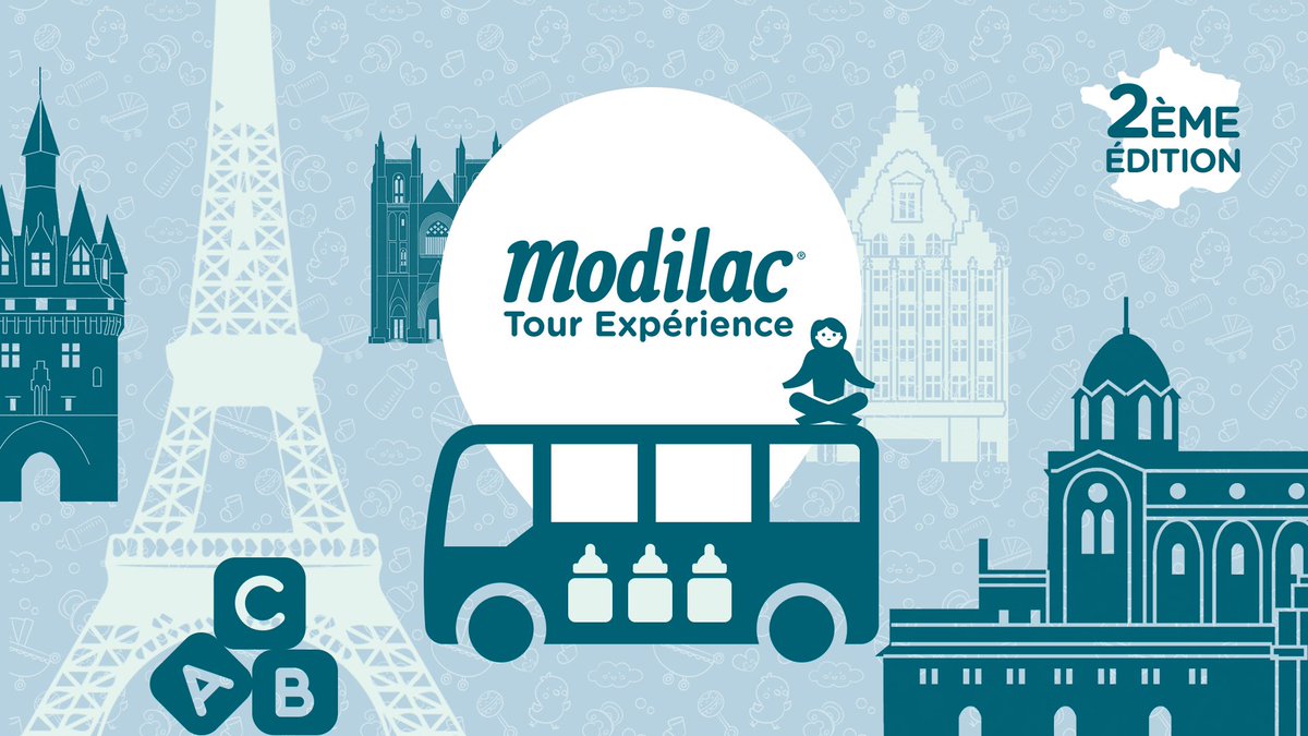 Modilac2's tweet photo. Le #ModilacTourExperience reprend les routes de France à la rencontre des mamans et des bébés de plus de 6 mois ! 
Découvrez les étapes, les inscriptions et le programme de ces chouettes #instantscomplices 
👉🏼 https://t.co/4YZzGQ7iTg
🚩1ère étape : Lille, dès demain ! https://t.co/4ZfgFFxaQI