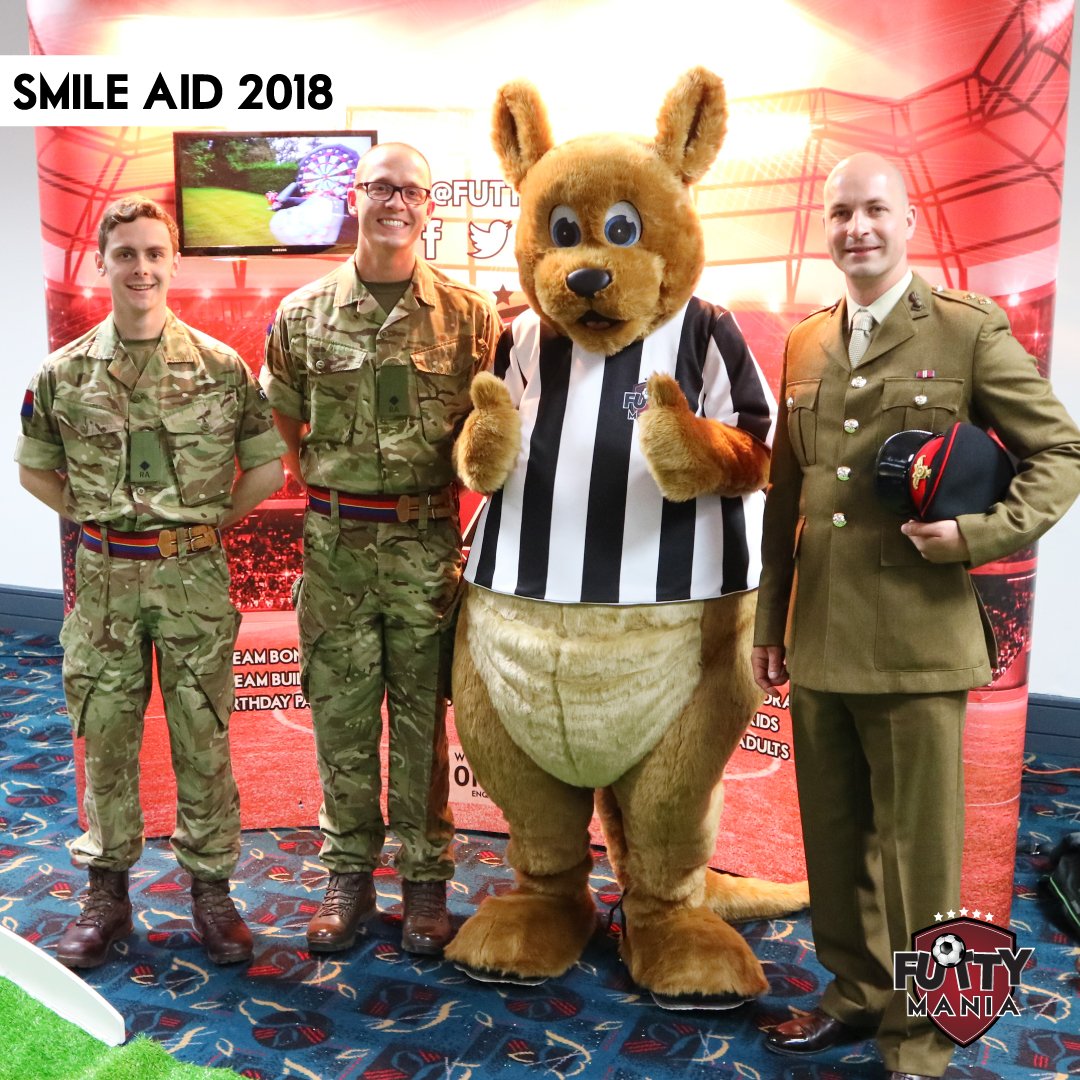futtymania's tweet photo. Helping Smile Aid raise funds was a real blast, as we were able to meet some brilliant men and women as well as help a good cause. If you want to learn more about Smile Aid's mission, head on over to their website today. #futtymania #inflatable #football #smileaid #smileaid2018 https://t.co/oGxquBcfdP