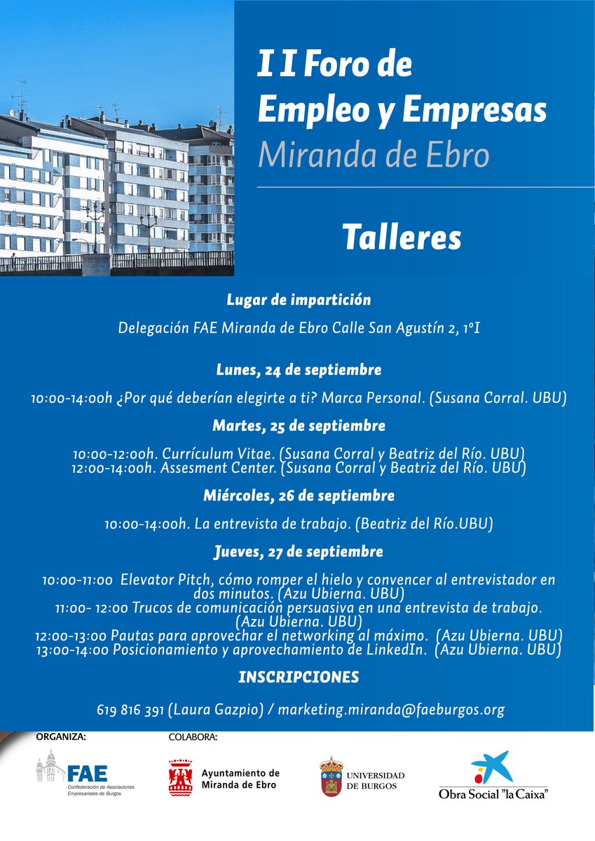 FAE Burgos on Twitter "Presentación del II Foro de Empleo en