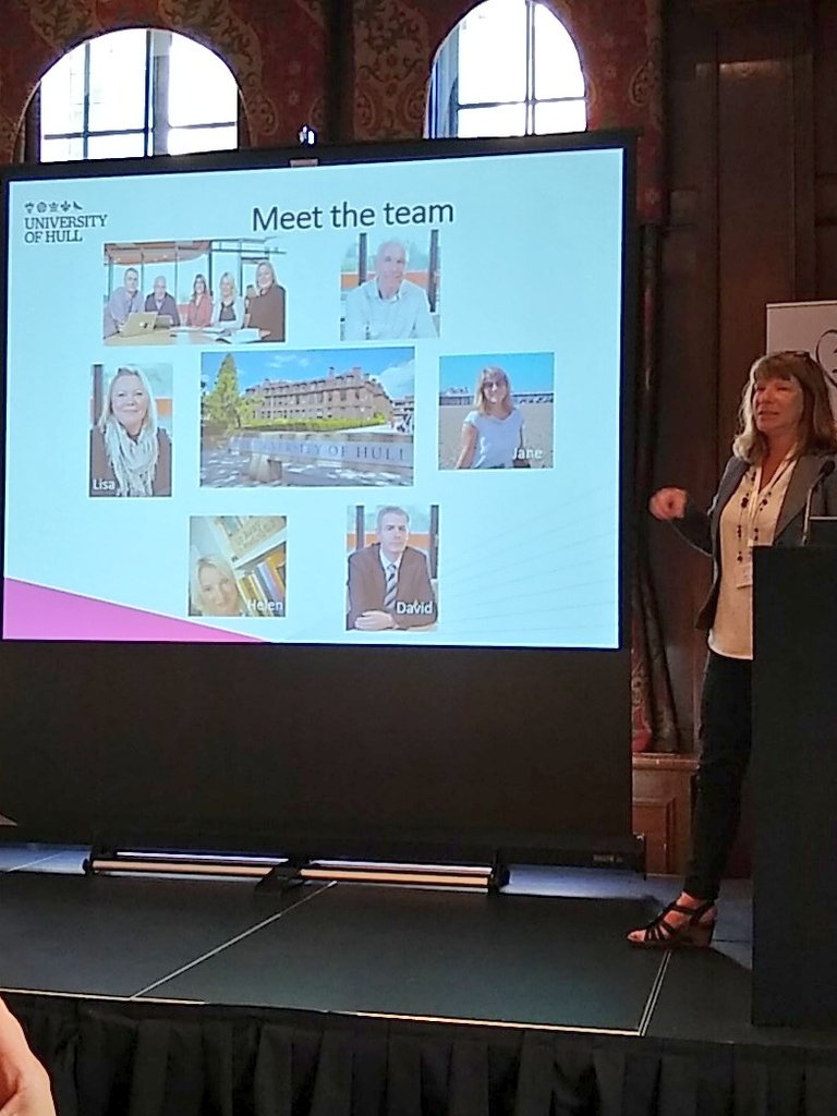 BurdettTrust's tweet photo. Dame Christine Beasley has introduced the representatives of the Nurses Retention Programme, with Dr Jane Wray of @STaRnursehull, opening this segment of the symposium #burdettleaders18 https://t.co/E4GccozUOf