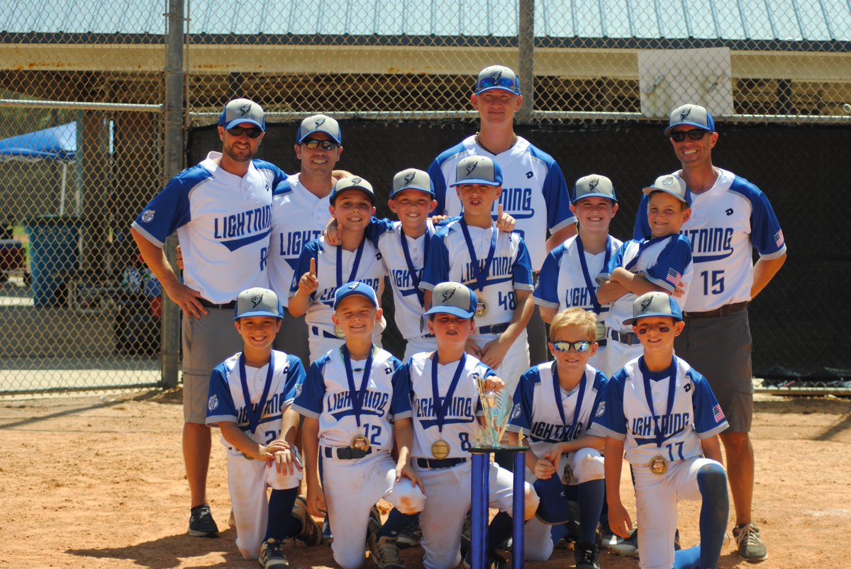 LightnBaseball's tweet photo. 4-0 on the weekend on their way to another CHAMPIONSHIP win!! Very proud of this bunch as no one has worked harder. #LightningBaseball #PortOrangeBaseball https://t.co/OfpcvpAmPG