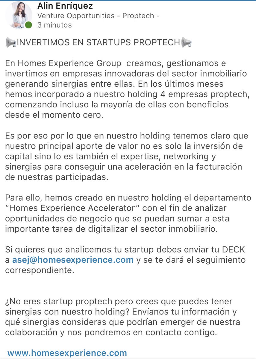 Si tienes una #startup #proptech esto podría interesarte.