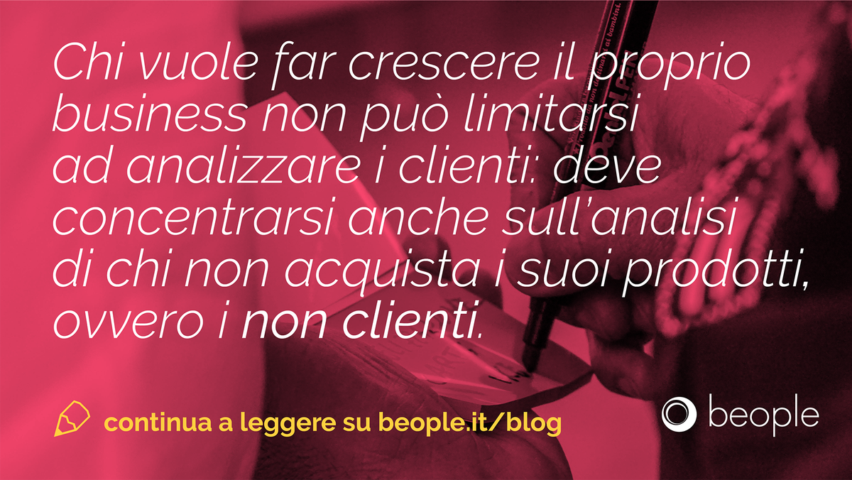 beople_it's tweet photo. Concentrarsi sui non clienti significa capire come ampliare la propria offerta, ma anche analizzarne i punti di forza e di debolezza https://t.co/i6V2u5IAPi #businessdesign #clienti #BusinessModel https://t.co/J3PNyznbcD