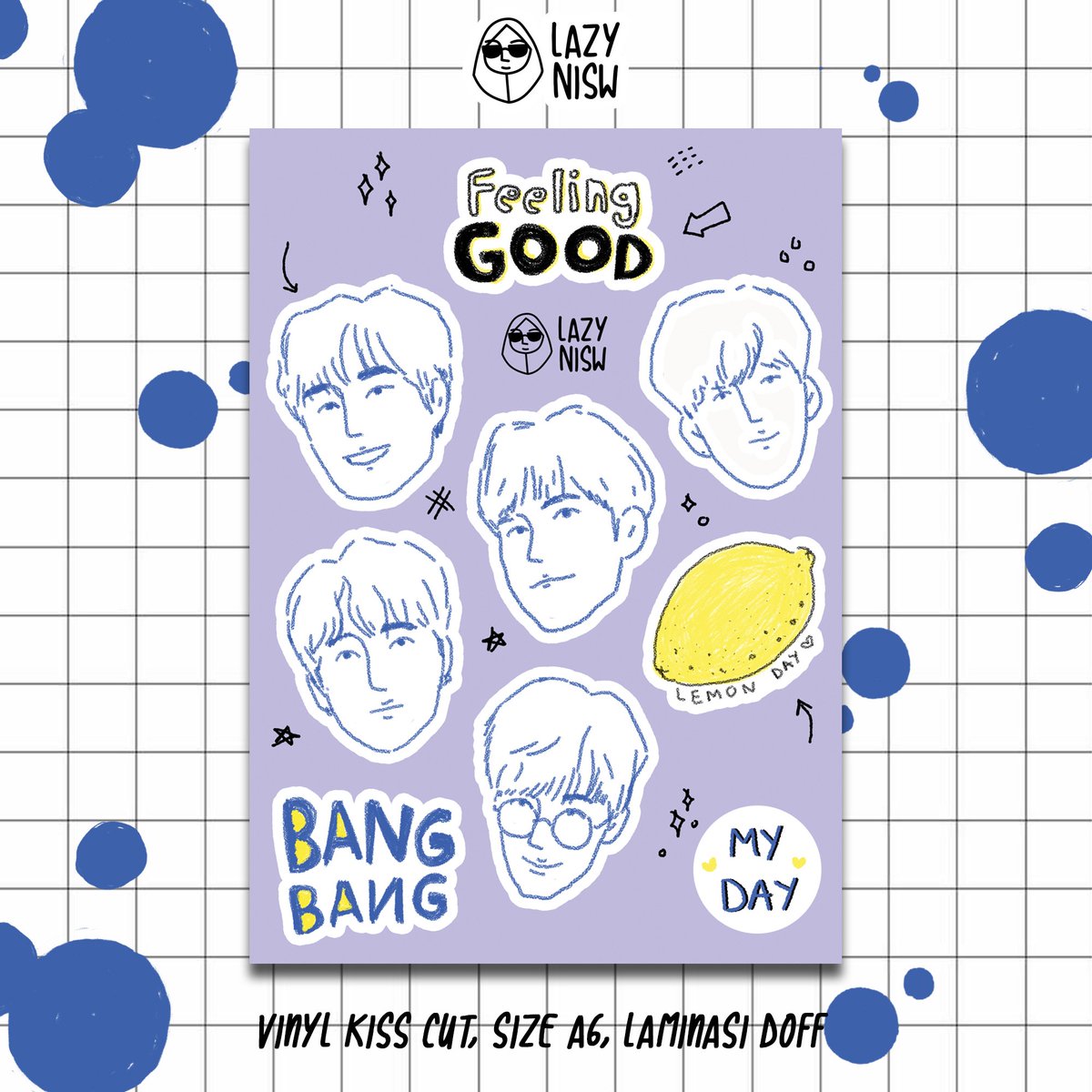 lazynisw's tweet photo. Material : Vinyl - laminasi doff
Ukuran : A6
Kiss cut
Harga : IDR 15000
DM / line@ : @/qbw4704p
#sticker #stickerday6 #stickerkpop #stikervinyl #stikerkpop https://t.co/YbkZ2Nhgoy