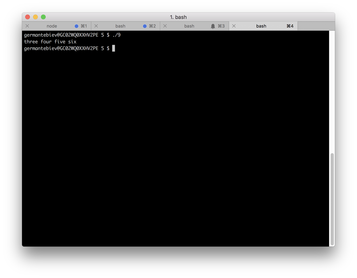 turbobureaucrat's tweet photo. You can use slices to get parts of the array in #Bash.
#MasteringBash #Shell #Linux https://t.co/W2X7ZBX6MR