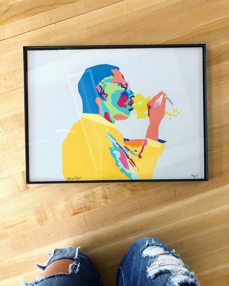 MaddPfeff's tweet photo. The King. Designed, printed, and framed @YoungDolph https://t.co/CEE0h4dc16