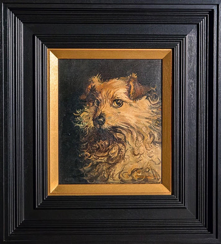 SmithsonArt's tweet photo. Vagrants Dog circa 1972 by Robert Lenkiewicz. Oil on canvas. 35cm x 35cm. Discover more of the collection online now - https://t.co/EkwGD8jCj4 #dog #fineart #robertlenkiewicz. https://t.co/QvS8oZj3I8