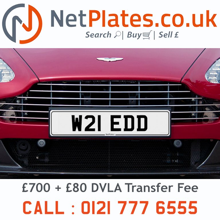 netplates's tweet photo. Get the personalised plate that's right for Edd! Buy W21 EDD by calling us on 0121 777 6555.

Find yourself a bargain on Edd plates at:
https://t.co/k9GZVdV7EU

#Personalised #privateplate #privatenumberplate #cherishedplates #personalisedplates #netplates #Edd #Edward #Ed #Eddy https://t.co/wjGfM0pdcd